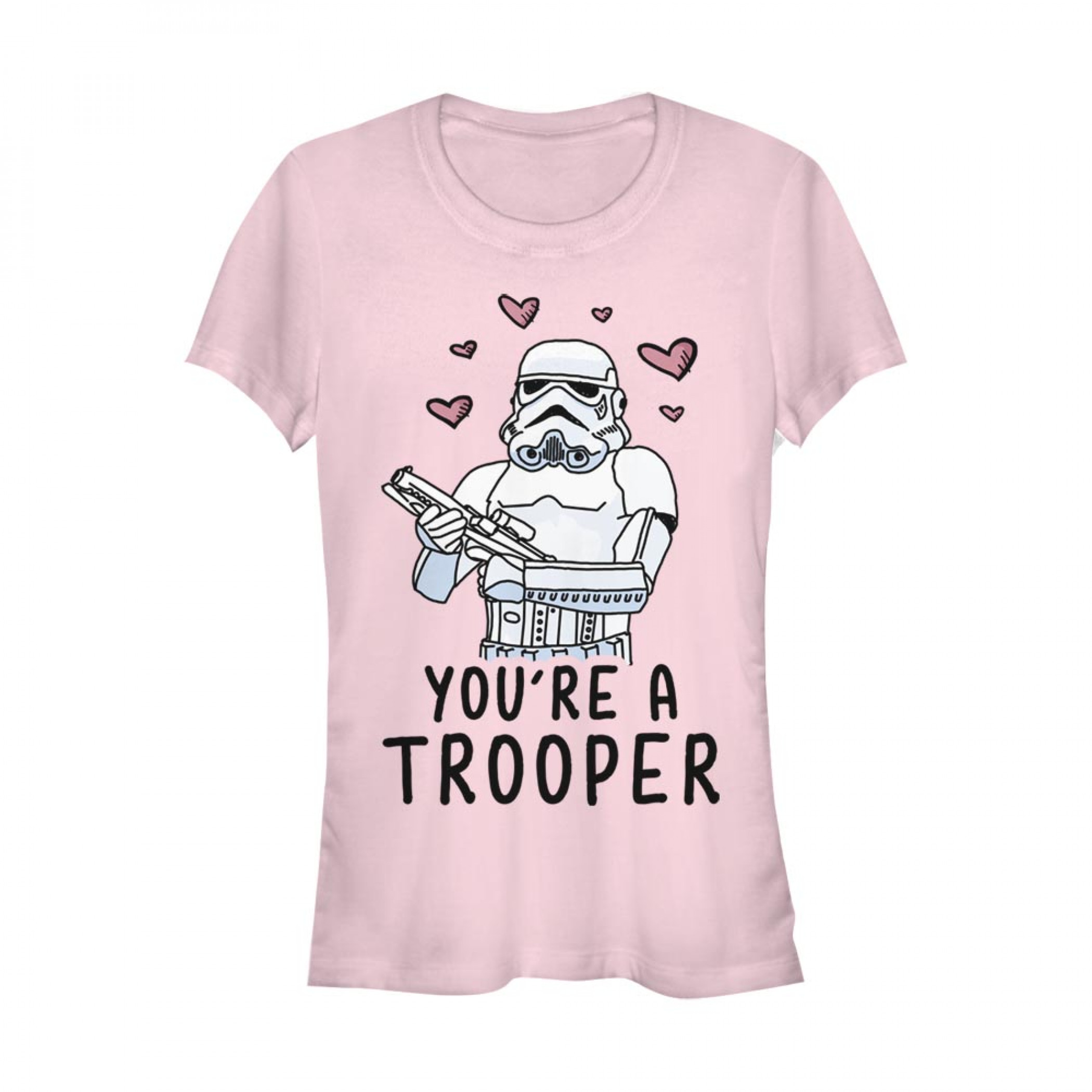 Star Wars You're A Trooper Women's Pink T-Shirt